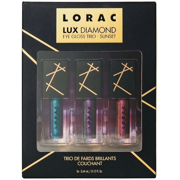 Lorac Lux Diamond Duo Chrome Eye Gloss  Trio - Picture 3 of 9